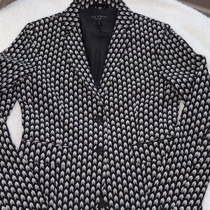 rag & bone Black and White Patterned Blazer